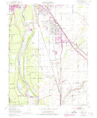 Olivehurst California Historical topographic map, 1:24000 scale, 7.5 X 7.5 Minute, Year 1952