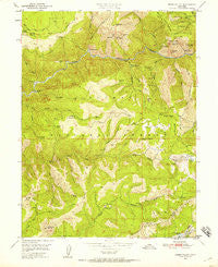 Onion Valley California Historical topographic map, 1:24000 scale, 7.5 X 7.5 Minute, Year 1950