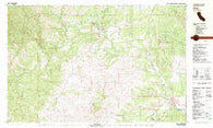 Ono California Historical topographic map, 1:25000 scale, 7.5 X 15 Minute, Year 1981