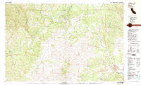 Ono California Historical topographic map, 1:25000 scale, 7.5 X 15 Minute, Year 1981