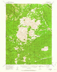 Ono California Historical topographic map, 1:62500 scale, 15 X 15 Minute, Year 1952