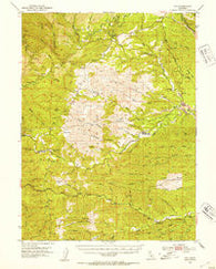 Ono California Historical topographic map, 1:62500 scale, 15 X 15 Minute, Year 1952