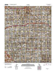 Ontario California Historical topographic map, 1:24000 scale, 7.5 X 7.5 Minute, Year 2012