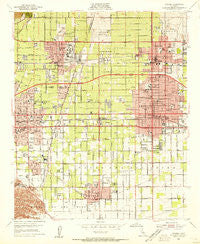 Ontario California Historical topographic map, 1:24000 scale, 7.5 X 7.5 Minute, Year 1954