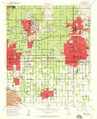 Ontario California Historical topographic map, 1:24000 scale, 7.5 X 7.5 Minute, Year 1954