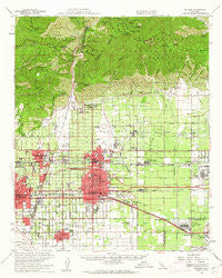 Ontario California Historical topographic map, 1:62500 scale, 15 X 15 Minute, Year 1954