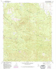 Onyx Peak California Historical topographic map, 1:24000 scale, 7.5 X 7.5 Minute, Year 1972