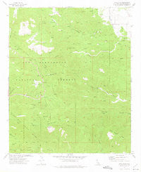 Onyx Peak California Historical topographic map, 1:24000 scale, 7.5 X 7.5 Minute, Year 1972