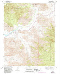 Onyx California Historical topographic map, 1:24000 scale, 7.5 X 7.5 Minute, Year 1972