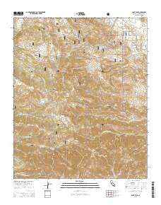 Onyx Peak California Current topographic map, 1:24000 scale, 7.5 X 7.5 Minute, Year 2015