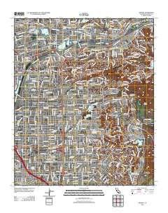 Orange California Historical topographic map, 1:24000 scale, 7.5 X 7.5 Minute, Year 2012