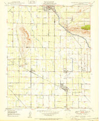 Orange Cove South California Historical topographic map, 1:24000 scale, 7.5 X 7.5 Minute, Year 1950