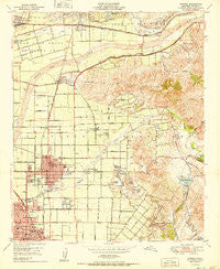 Orange California Historical topographic map, 1:24000 scale, 7.5 X 7.5 Minute, Year 1950