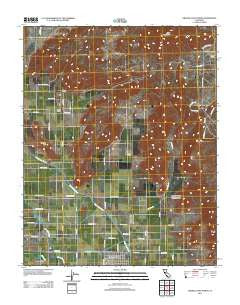 Orange Cove North California Historical topographic map, 1:24000 scale, 7.5 X 7.5 Minute, Year 2012