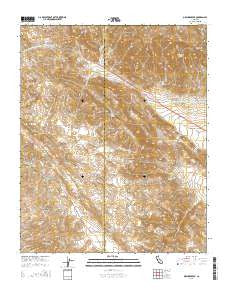 Orchard Peak California Current topographic map, 1:24000 scale, 7.5 X 7.5 Minute, Year 2015