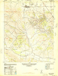 Orcutt California Historical topographic map, 1:24000 scale, 7.5 X 7.5 Minute, Year 1947