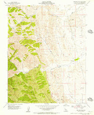 Orestimba Peak California Historical topographic map, 1:24000 scale, 7.5 X 7.5 Minute, Year 1955