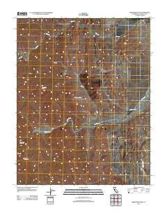 Orestimba Peak California Historical topographic map, 1:24000 scale, 7.5 X 7.5 Minute, Year 2012
