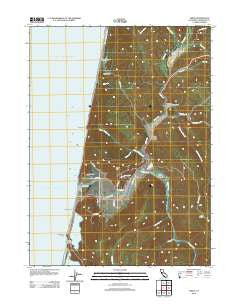 Orick California Historical topographic map, 1:24000 scale, 7.5 X 7.5 Minute, Year 2012
