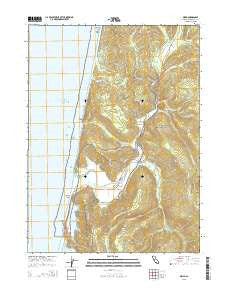 Orick California Current topographic map, 1:24000 scale, 7.5 X 7.5 Minute, Year 2015