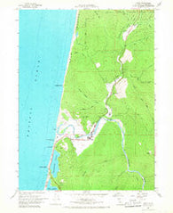 Orick California Historical topographic map, 1:24000 scale, 7.5 X 7.5 Minute, Year 1966