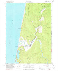 Orick California Historical topographic map, 1:24000 scale, 7.5 X 7.5 Minute, Year 1966