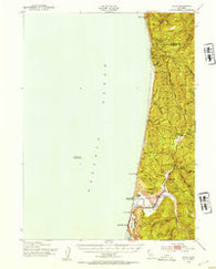 Orick California Historical topographic map, 1:62500 scale, 15 X 15 Minute, Year 1952