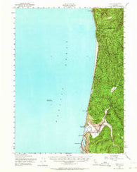 Orick California Historical topographic map, 1:62500 scale, 15 X 15 Minute, Year 1952