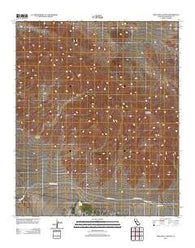 Orocopia Canyon California Historical topographic map, 1:24000 scale, 7.5 X 7.5 Minute, Year 2012