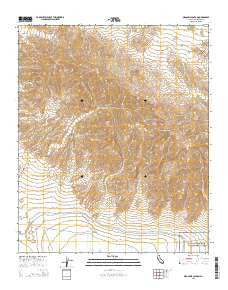 Orocopia Canyon California Current topographic map, 1:24000 scale, 7.5 X 7.5 Minute, Year 2015