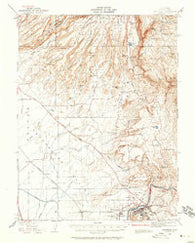 Oroville California Historical topographic map, 1:62500 scale, 15 X 15 Minute, Year 1942