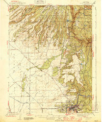 Oroville California Historical topographic map, 1:62500 scale, 15 X 15 Minute, Year 1944