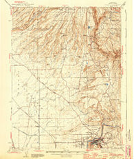 Oroville California Historical topographic map, 1:62500 scale, 15 X 15 Minute, Year 1944