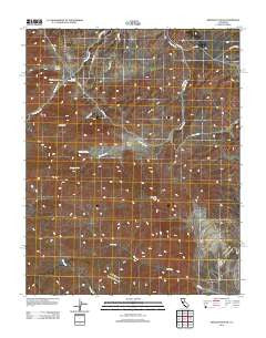 Ortigalita Peak California Historical topographic map, 1:24000 scale, 7.5 X 7.5 Minute, Year 2012
