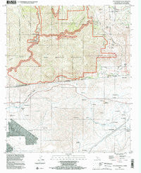 Otay Mountain California Historical topographic map, 1:24000 scale, 7.5 X 7.5 Minute, Year 1996