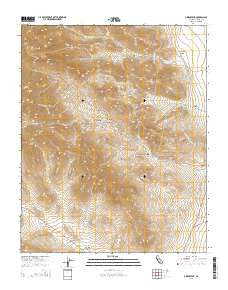 Owens Peak California Current topographic map, 1:24000 scale, 7.5 X 7.5 Minute, Year 2015