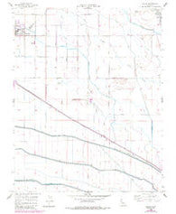 Oxalis California Historical topographic map, 1:24000 scale, 7.5 X 7.5 Minute, Year 1956
