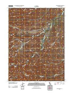 Oxbow Bridge California Historical topographic map, 1:24000 scale, 7.5 X 7.5 Minute, Year 2012
