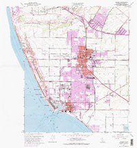 Oxnard California Historical topographic map, 1:24000 scale, 7.5 X 7.5 Minute, Year 1949