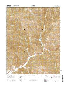 Pacheco Peak California Current topographic map, 1:24000 scale, 7.5 X 7.5 Minute, Year 2015