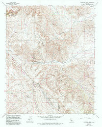 Packwood Creek California Historical topographic map, 1:24000 scale, 7.5 X 7.5 Minute, Year 1961