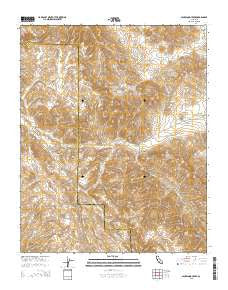 Packwood Creek California Current topographic map, 1:24000 scale, 7.5 X 7.5 Minute, Year 2015