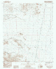 Painted Rock Wash California Historical topographic map, 1:24000 scale, 7.5 X 7.5 Minute, Year 1985