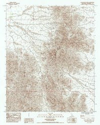 Palen Mountains California Historical topographic map, 1:24000 scale, 7.5 X 7.5 Minute, Year 1985