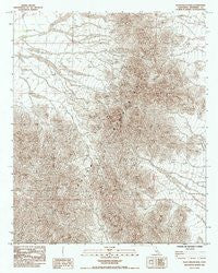 Palen Mountains California Historical topographic map, 1:24000 scale, 7.5 X 7.5 Minute, Year 1985