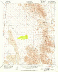 Palen Mountains California Historical topographic map, 1:62500 scale, 15 X 15 Minute, Year 1952