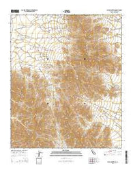 Palen Mountains California Current topographic map, 1:24000 scale, 7.5 X 7.5 Minute, Year 2015