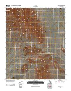 Palen Pass California Historical topographic map, 1:24000 scale, 7.5 X 7.5 Minute, Year 2012