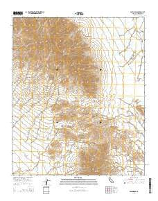 Palen Pass California Current topographic map, 1:24000 scale, 7.5 X 7.5 Minute, Year 2015