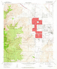Palm Springs California Historical topographic map, 1:24000 scale, 7.5 X 7.5 Minute, Year 1957